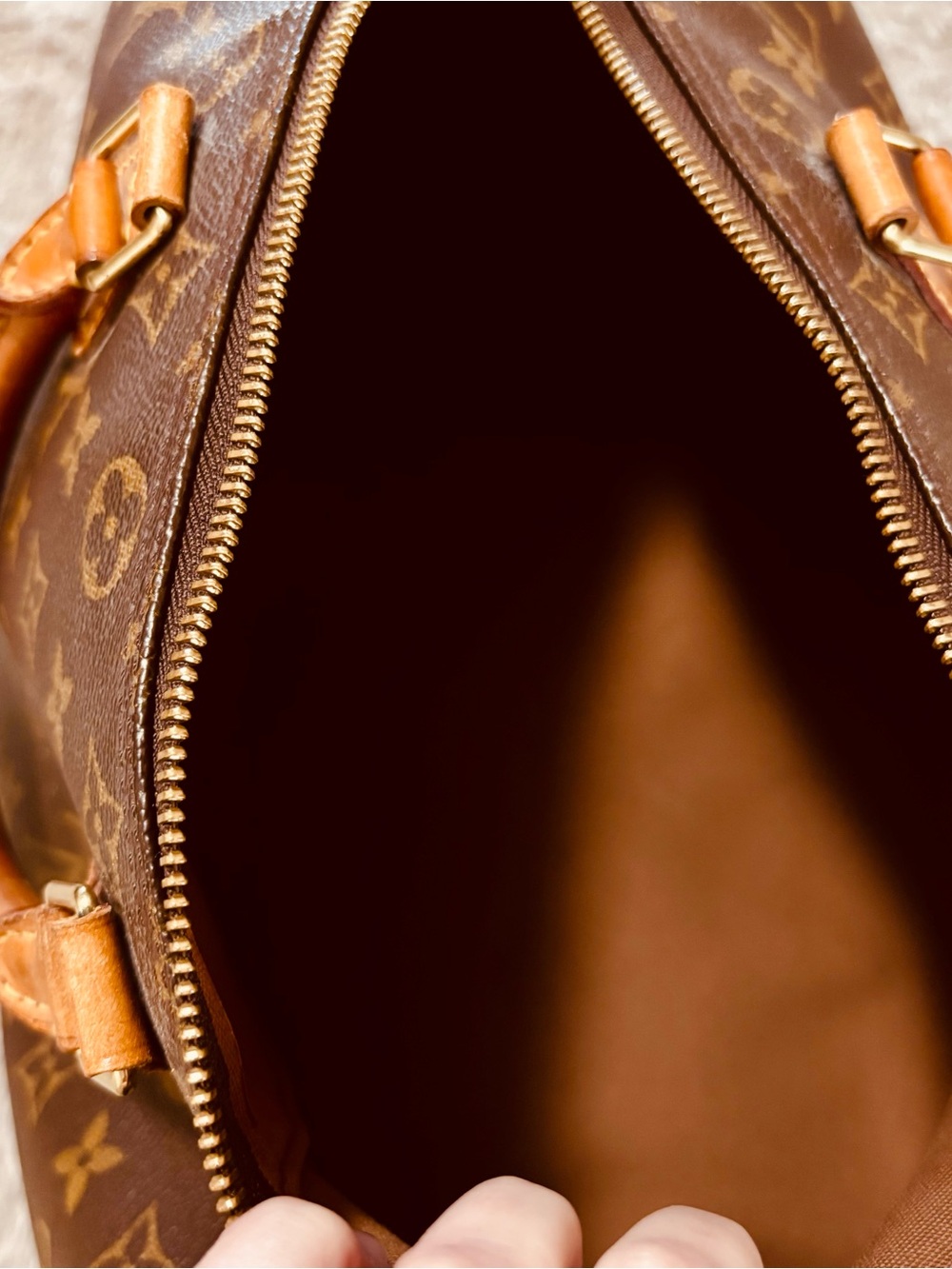 Louis Vuitton Monogram Speedy 30 in Brown and Tan - Picture 5 of 11